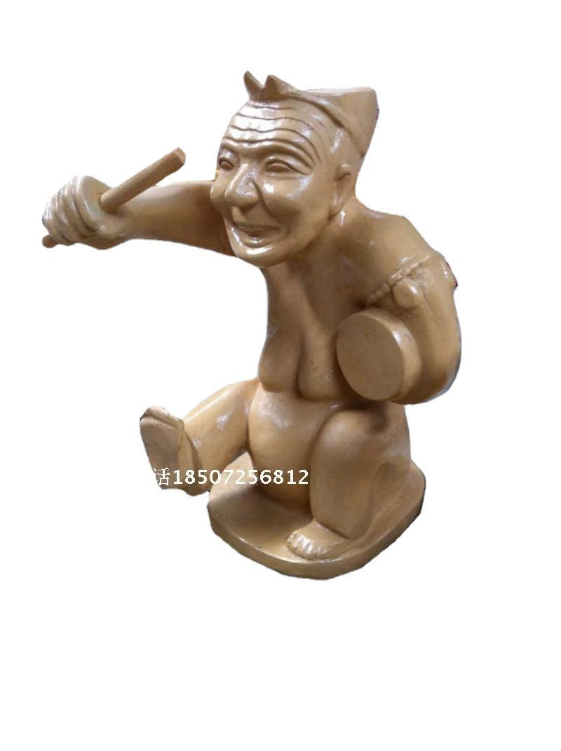 Drumming rap figurine model History classroom interior model teaching model laboratory history museum