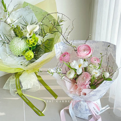 情人節包花紙新款小清新風華紙加厚防水藝術紙鮮花包裝材料批發