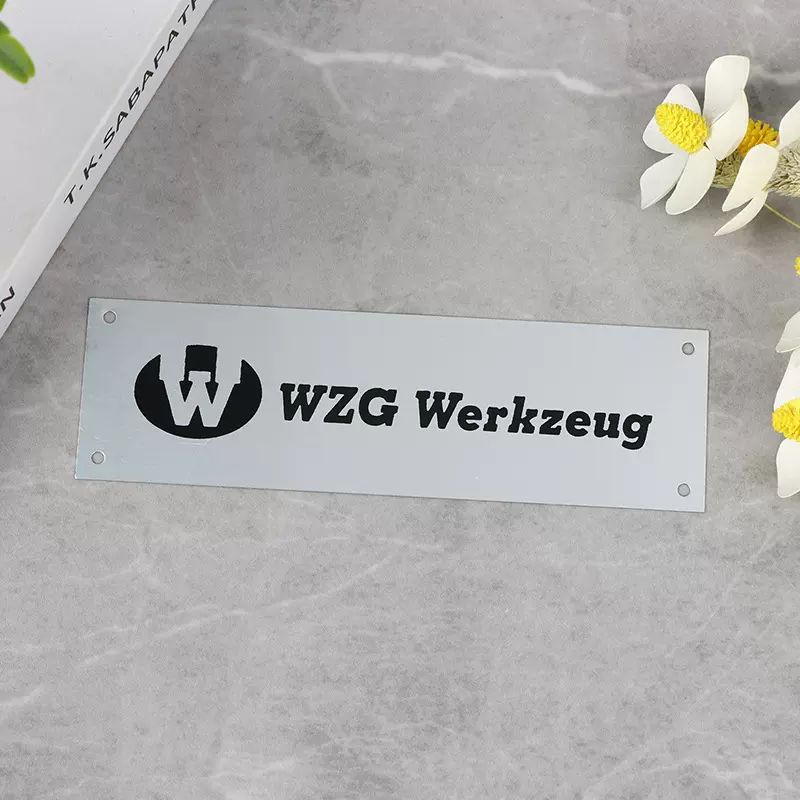 厂家批发金属标牌高光冲压uv印刷耐腐蚀家电设备铭牌制作可印logo