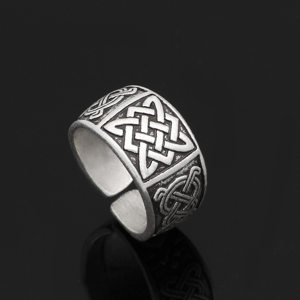 Best-selling Adjustable Slavic Symbol Open Vintage Personalized Men's Ring, Stylish And Trendy, Direct From The_voghion.com