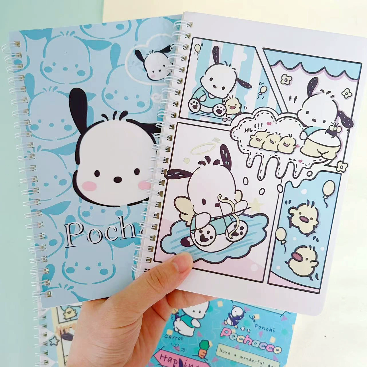 Sanrio, cute laptop for elementary school students, teaching notebook, stationery, book, A-line, A5