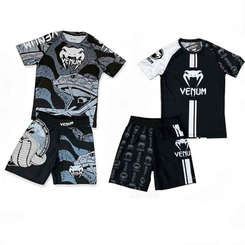 Cross-Border New Style Sanda Training Clothing Ufc Suit Men's Boxing Muay Thai Fighting Short-Sleeved Shorts Gym Fighting