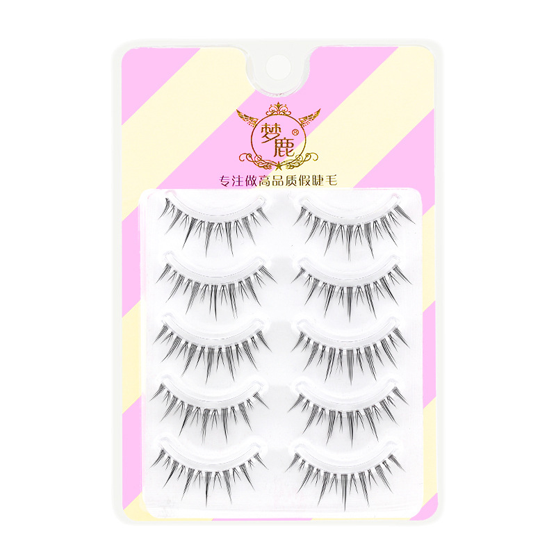 Dream Deer R-15 false eyelashes female little devil transparent stem supernatural simulation grafting super soft whole strip of one-piece paste