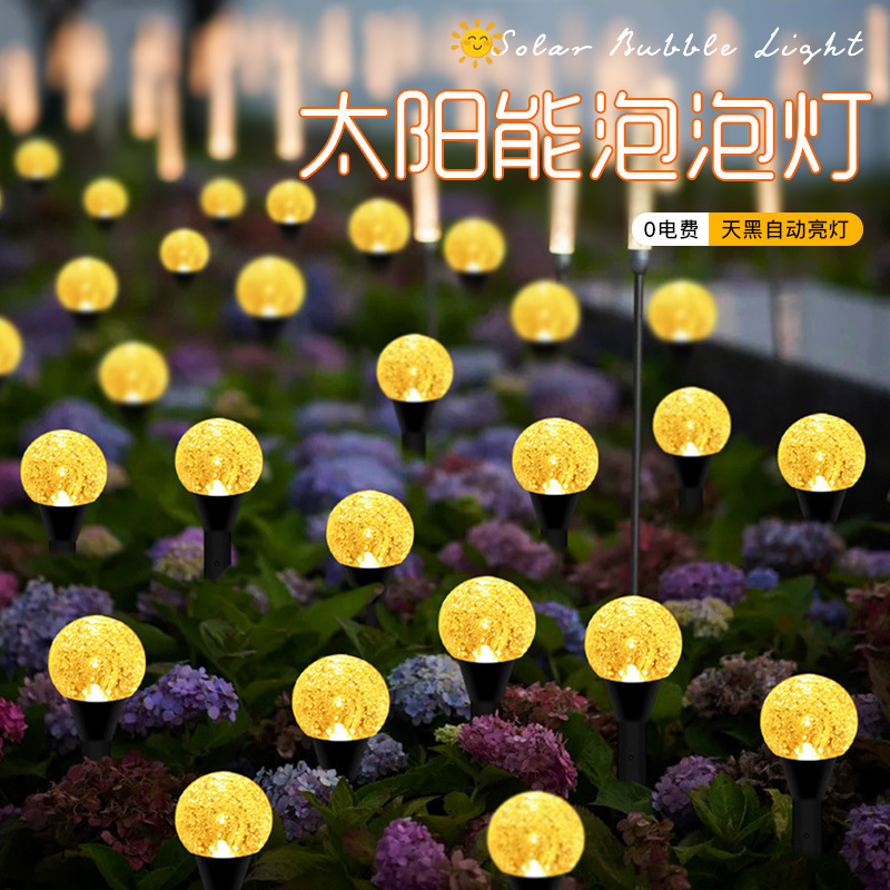 lámpara solar de césped lámpara exterior jardín impermeable lámpara decorativa correa de lámpara doméstica inducida cadena lámpara de suelo