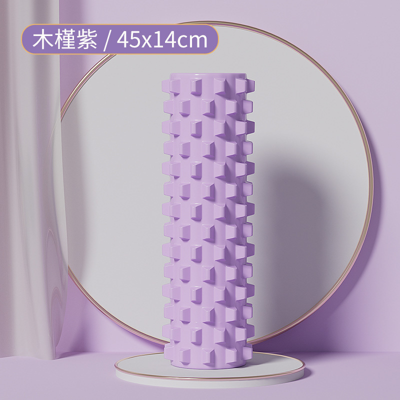 SanFan中実泡軸筋肉リラックスマッサージローラープロフィットネスヨガ柱補助器材狼牙棒|undefined
