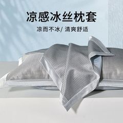 クール枕カバー 1200D 夏アイスシルク枕カバーペア家庭用シングルアイスシルク枕カバー 48 センチメートル x 74 センチメートル新スタイル