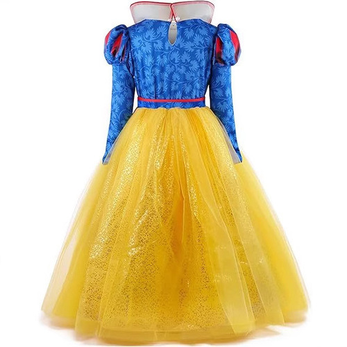 New COS Snow White Character Long Dress Children's Costume Stage Performance Dress