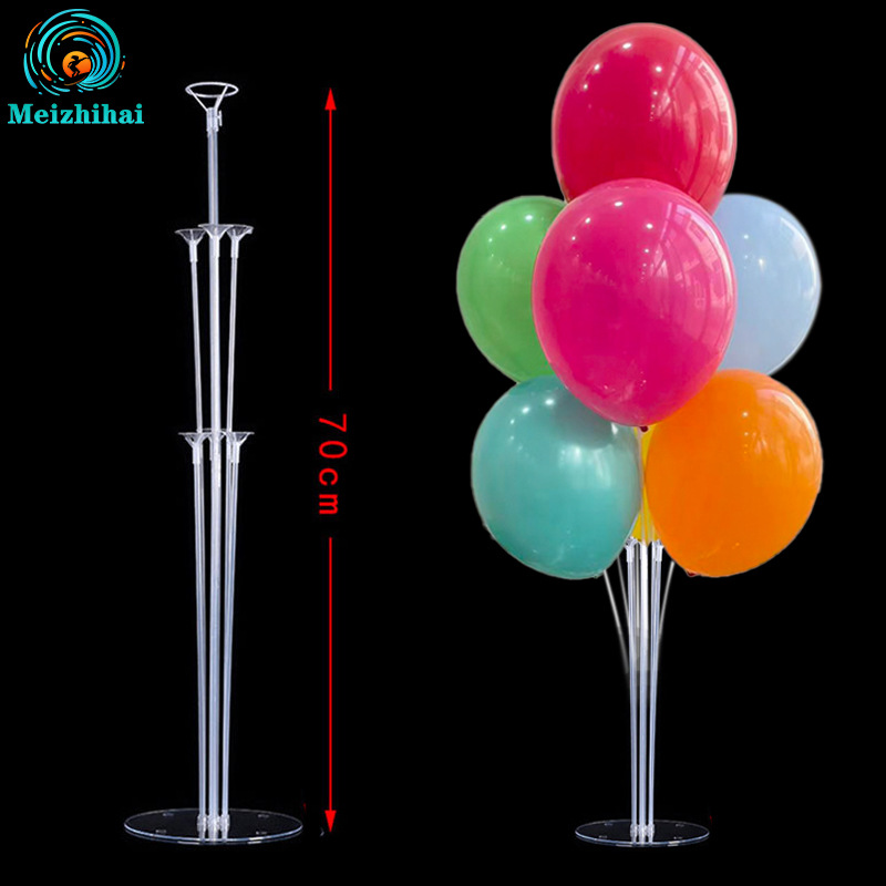 Columna de globos al por mayor para mesa de boda, base flotante rellena de agua, decoración de cumpleaños, arreglo de boda de PVC, guía para el camino de la boda