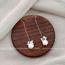 百利甜酒｜淡水珍珠长款吊坠耳环2024东大门时尚百搭耳饰轻奢饰品