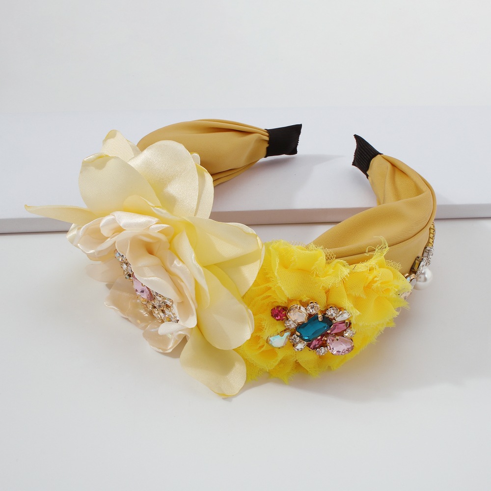 Retro flower pearl banquet headbandpicture10