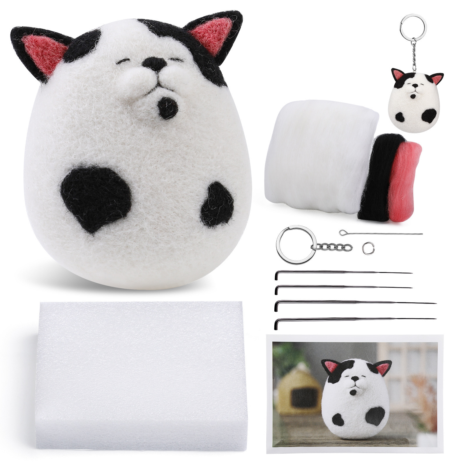 사양 및 크기: 영어 지침 + 비디오; 색상: 유제품 고양이 1054huil