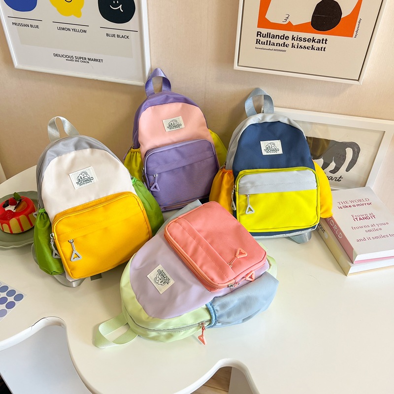 Mochila coreana para niños y niñas, color extranjero, jardín de infantes, mochila escolar para niños 2024 nueva mochila para niños de comercio exterior