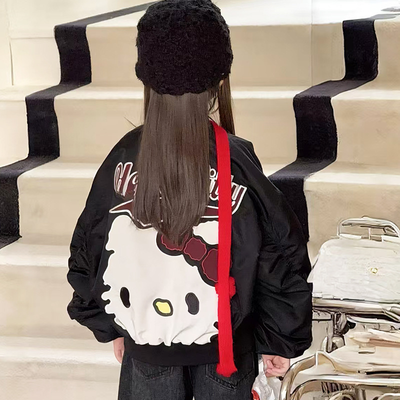 女童棒球服外套春秋2025新款儿童卡通上衣韩版女孩休闲夹克衫洋气|undefined