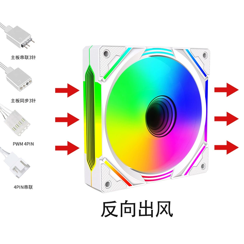 Кулер‑вентилятор Case Cloud‑1200, 120 мм, RGB подсветка, бесшумные опции с управлением температурой
