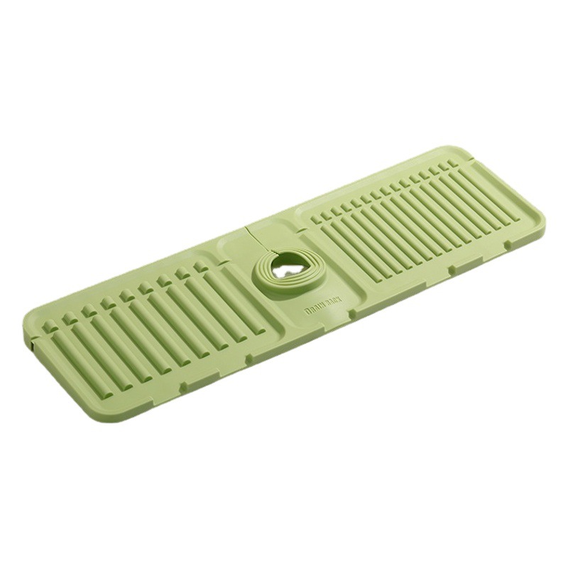Silicone Drain Mat Kitchen Faucet Splash-Proof Diversion Mat Sink Countertop Water-Catching Mat Washbasin Waterproof Mat Household