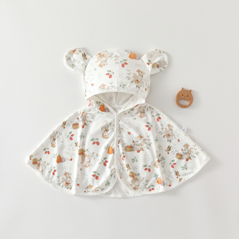 Summer Baby Fashion Sun Protection Clothes Baby Going Out Cloak Thin Outwear Children's Cloak Cardigan Shawl