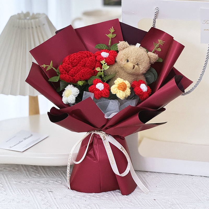 Red rose + bear