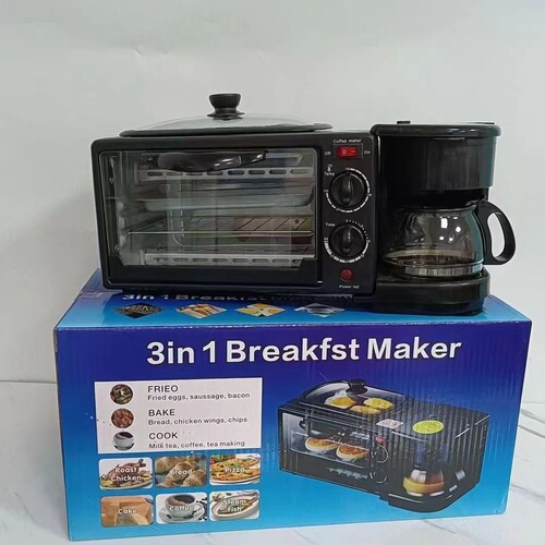 Home Breakfast Maker Multifunctional All-in-One Coffee Maker and Bread Maker