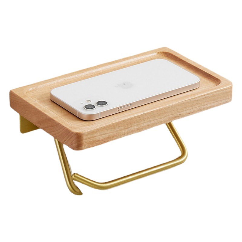 Registro de papel higiénico rollo de papel higiénico titular de tejido rollo de papel de madera maciza cara toalla tejido rollo de papel titular