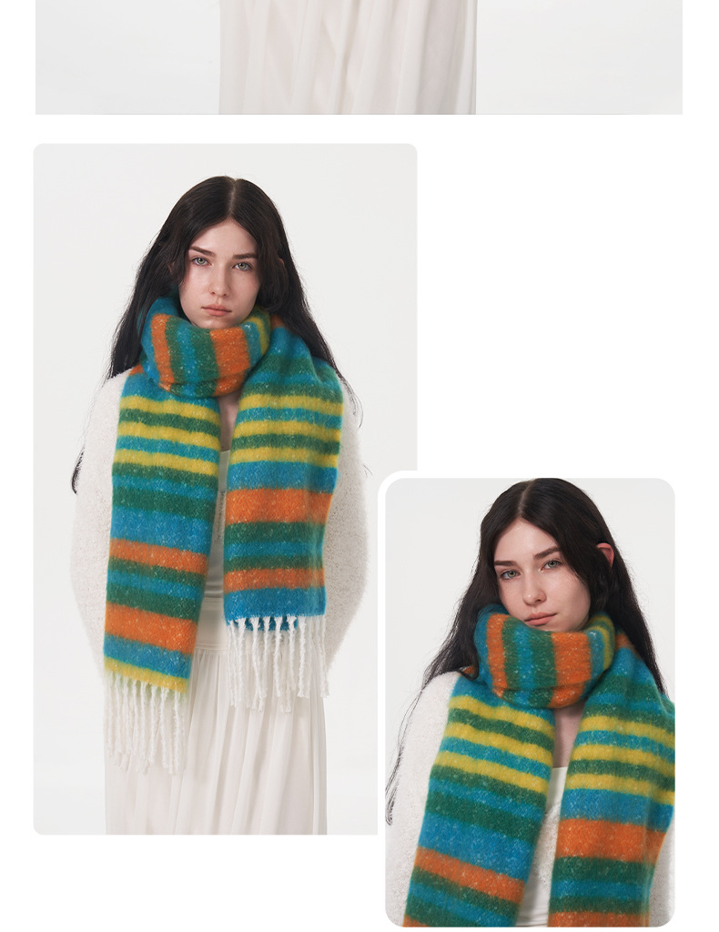 Sciarpa a quadri da donna - sciarpa morbida effetto cashmere_voghion.com