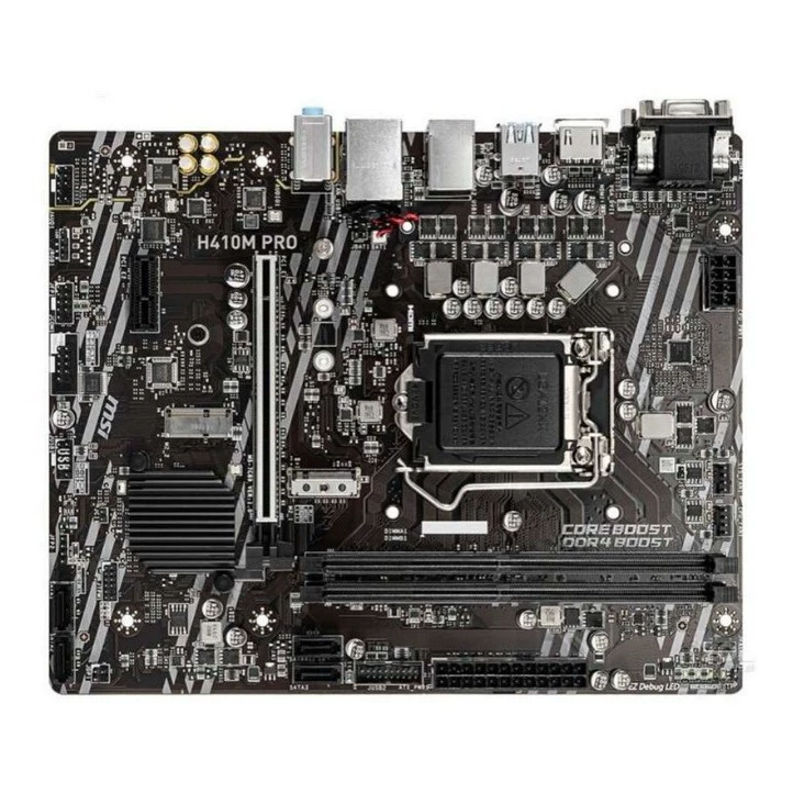 Материнская плата MSI PRO H410M, совместимая с процессорами 10-го поколения, сокет LGA1200, H410, настольная, новая, в упаковке