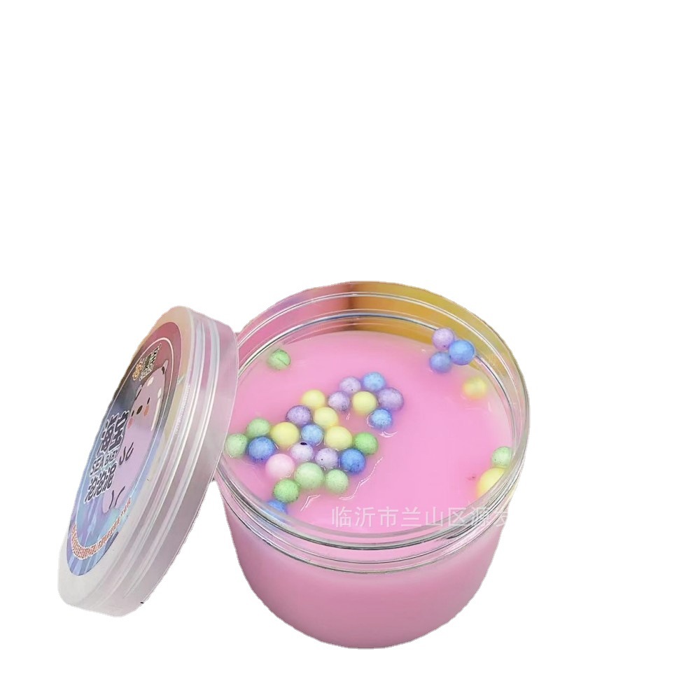 Puff barro pegamento espumoso Cristal de barro monocromo arcilla delgada juguetes para niños 2 yuanes grandes almacenes al por mayor DIY Descompresión jugar