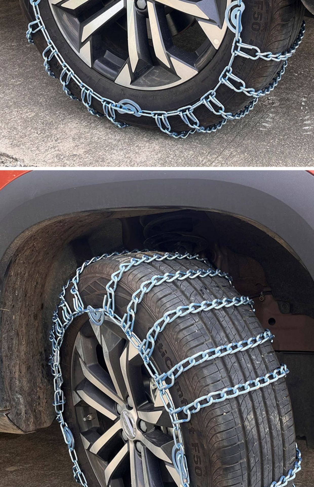 Thickened Anti-Skid Chains for Tricycles, Small Cars, Vans, Suvs, Off-Road Trucks, Mpvs, Full-Cover Anti-Skid Chains Without Encryption