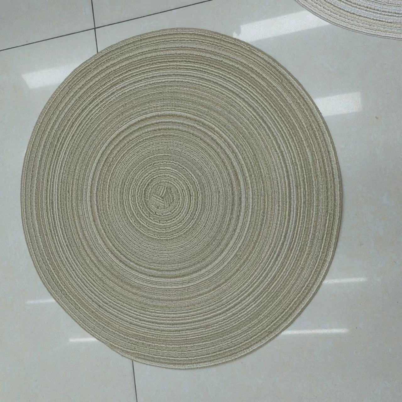 Round Cotton-Yarn Placemat, Nordic Woven Non-Slip Insulation Pad, Sizes 11 cm & 38 cm