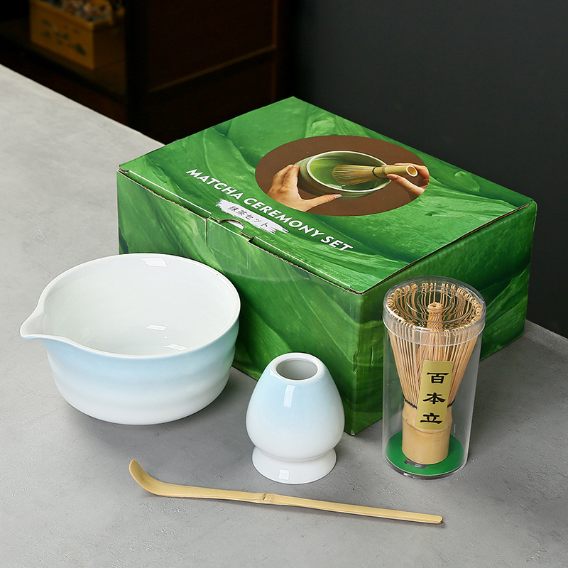 抹茶茶碗日本式抹茶宋代点茶道具陶磁器茶碗カップミキサー抹茶ブラシ茶コップセット|undefined