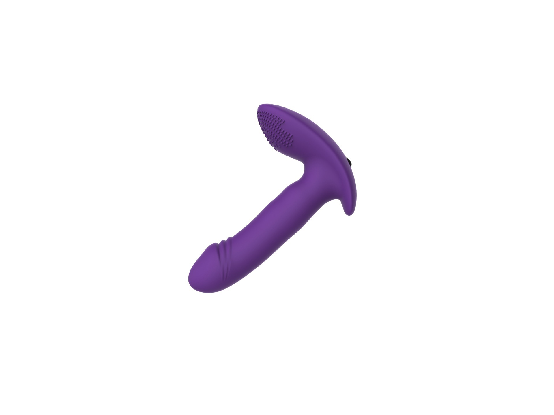 Vibrating G-spot Prostate Massager, Silicone Body, Rose Red — detail image 1