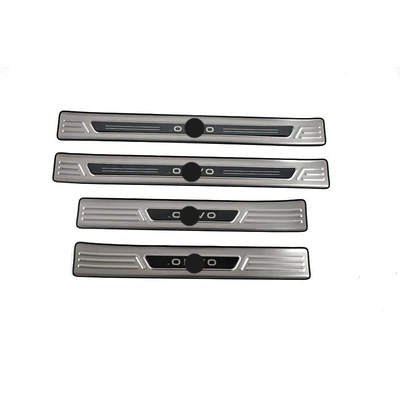 Dekorativ pedal başlıqları Nio Ledao L90 Stainless Steel - 4-pieces-of-outer-sill-strips-stainless-steel-silver-titanium-brushed-suitable-for-2025-ledao-l90