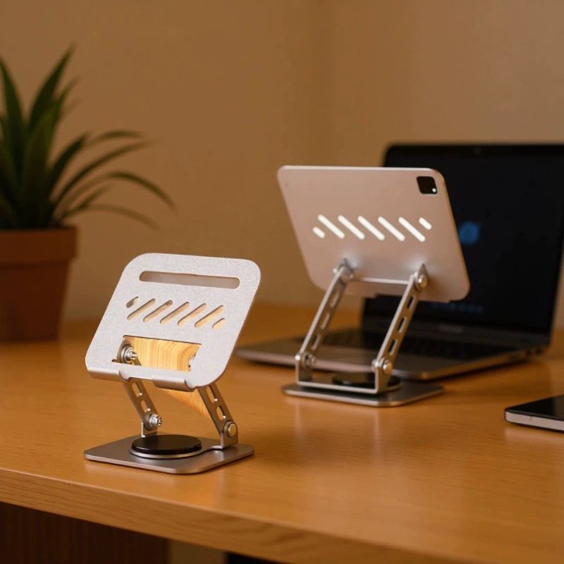 Подставка для планшета Настольная металлическая регулируемая по высоте складная подставка для вращения на 360 градусов Подставка для мобильного телефона Оптовая продажа
