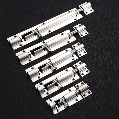 Stainless steel thickened door latches 2 inches 3 inches 4 inches 6 inches 8 inches window door anti-theft door chain latches Chinese square plug