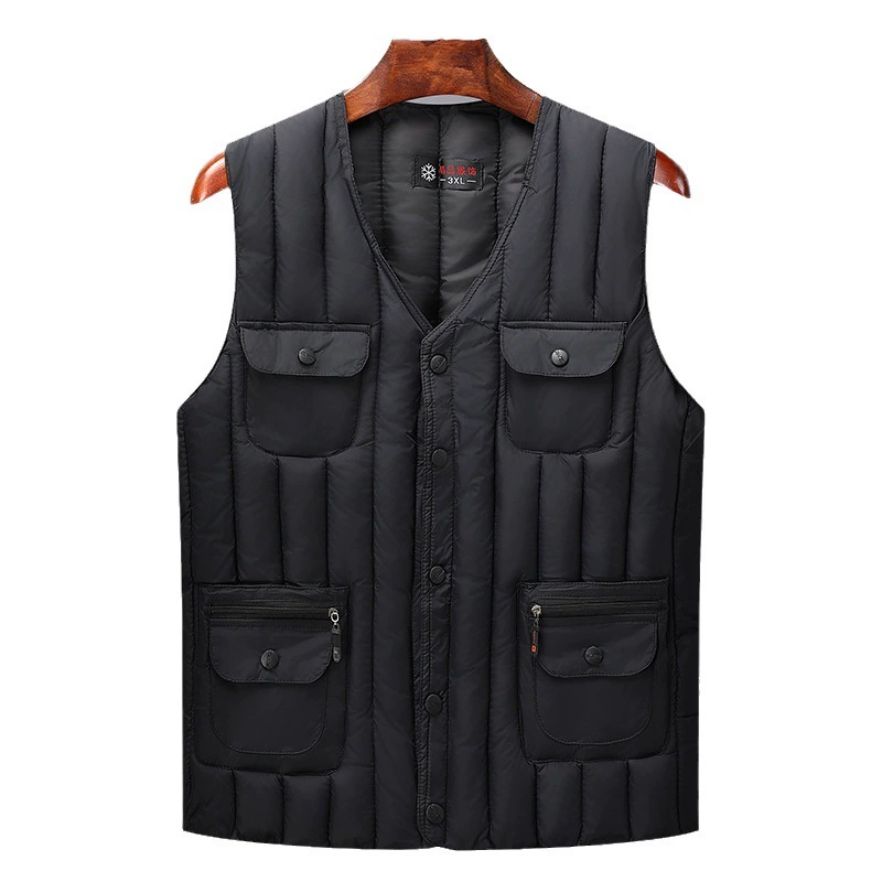 Winter down jacket, men's keep warm vest, for middle-aged man, for middle age