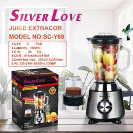 跨境 破壁机 料理机家用 多功能果汁机 二合一破壁机