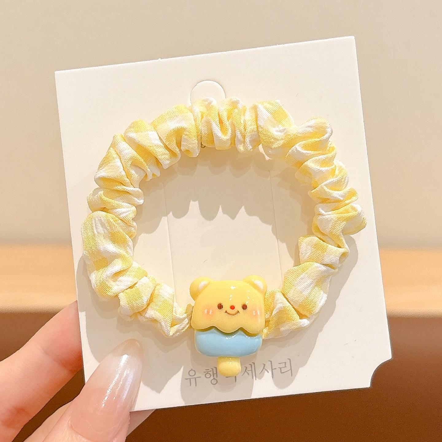 Cuerdas de cabello de alta elasticidad sin costura, anillo de cabello de cola de caballo, cuerdas de cabello de correa femenina, cuerdas de cabello de bola simple, cubierta de cuero cabelludo