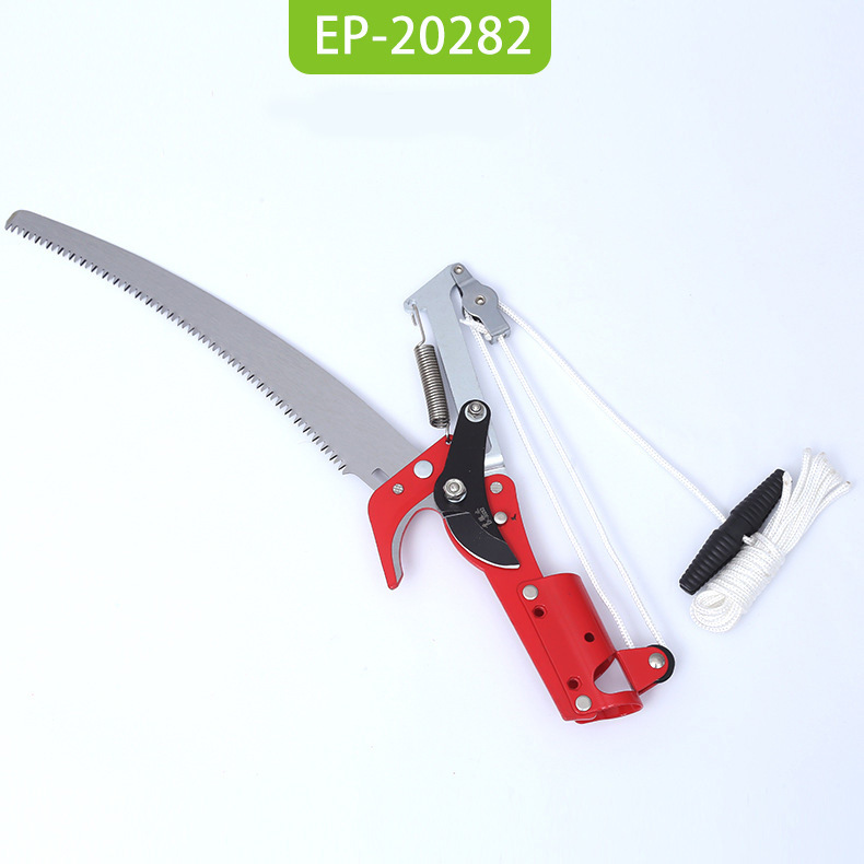 Taiwán verde ratán retráctil tijeras de podar de gran altitud polea de ahorro de mano de obra Sierra de alta herramienta de poda alargada tijeras de rama alta