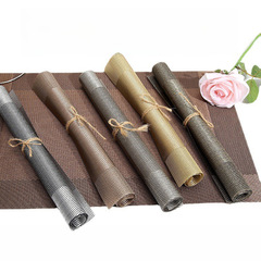 跨境歐式西餐墊pvc餐墊酒店餐廳方形特斯林防滑隔熱墊餐桌墊批發