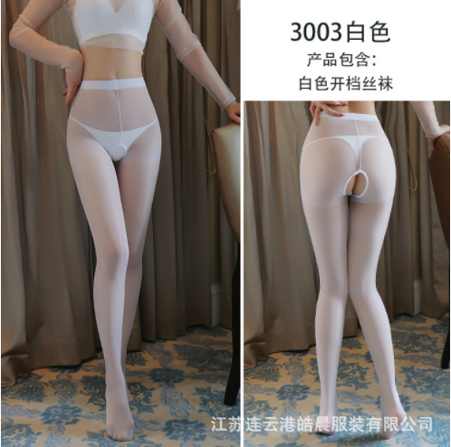 3003 화이트 오픈 스타킹