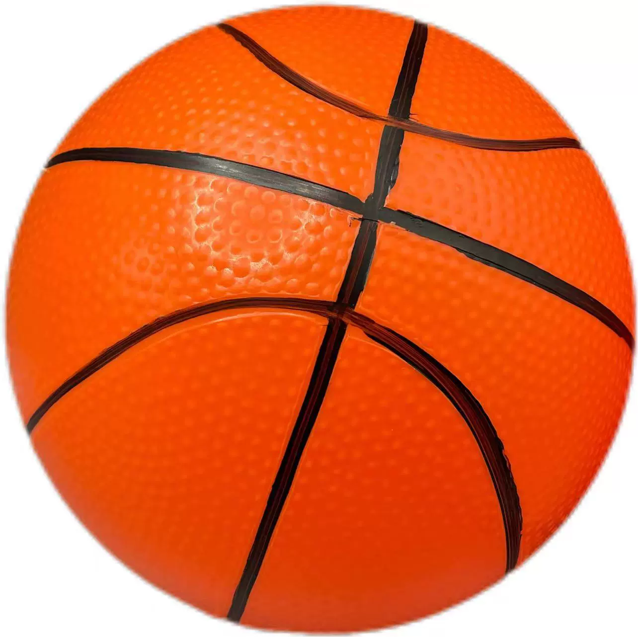 Баскетбольный мяч-игрушка ручной, маленький, из ПВХ, оранжевый, для детского сада, для игр на улице