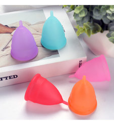 Cross-border silicone menstrual cup, anti-leak period cup, auntie cup, soft and comfortable period cup, paper tube set