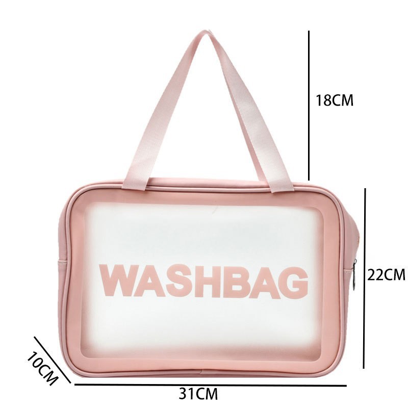 PVC esmerilado bolsa de cosméticos bolsa de almacenamiento bolsa de lavado impermeable portátil de viaje de tres piezas conjunto