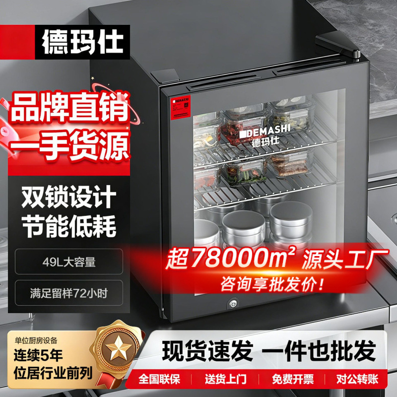 Demax Commercial Food Sample Storage Cabinet School Kindergarten Company Canteen Fruit and Vegetable Preservation Vertical Large Refrigerated Cabinet