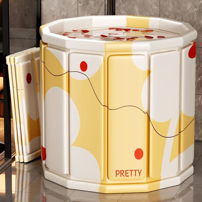Large Diameter 80cm Installation-Free Folding Bath Bucket for Home Use, Adult Full-Body Bathtub, Popular Model