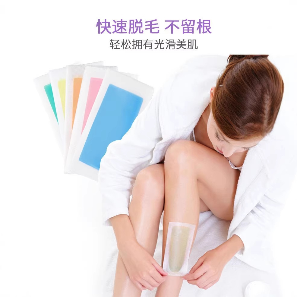 Beeswax Hair Removal Wax Paper Disposable Wax Strips for Men and Women to Remove Hair from the Whole Body, Armpits, and Legs