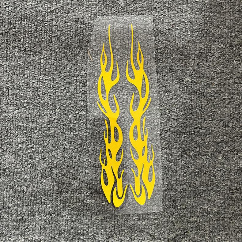 Reflective Colorful Flame Fire Strips Modified Decoration Motorcycle Electric Body Car Scratch Stickers_voghion.com