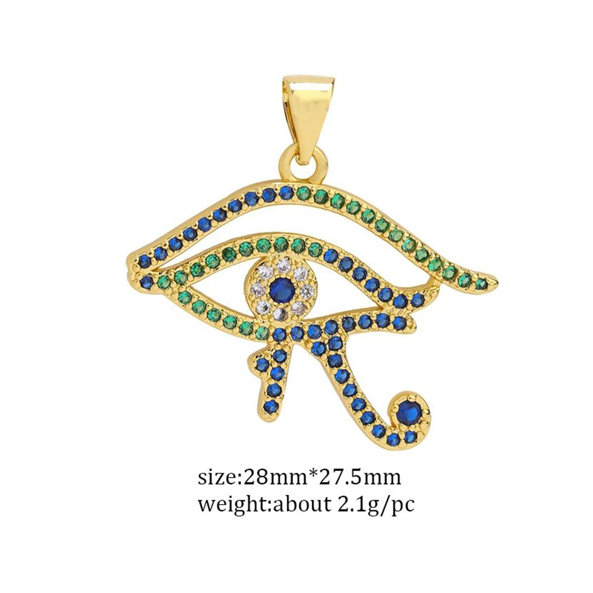 3g Weight Pendant Jewelry Making Type Zircon Inlay Material DIY Jewelry Accessories Classification 1 Piece Quantity Copper Material Devil's Eye, Moon, Heart Shape Pattern Plating Design Vintage Style, Classic Style Style 1 Piece Copper Zircon Devil's Eye Moon Heart Shape Pendant 16