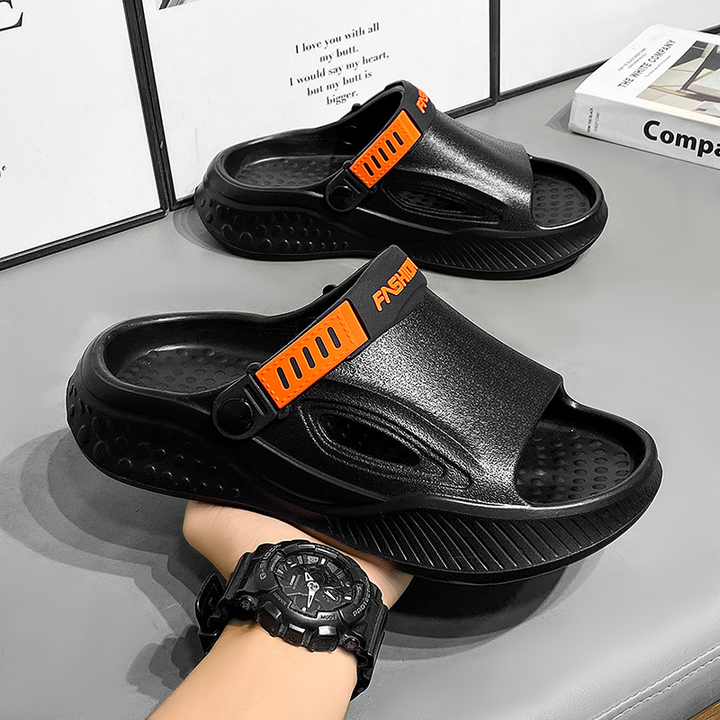 Zapatillas hombre 2025 nuevo verano interior casa baño baño antideslizante resistente al desgaste conducción al aire libre sandalias y zapatillas deportivas