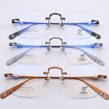 深圳产轻奢纯钛无框超轻眼镜框男女无边框高度数近视镜架轻钛方框