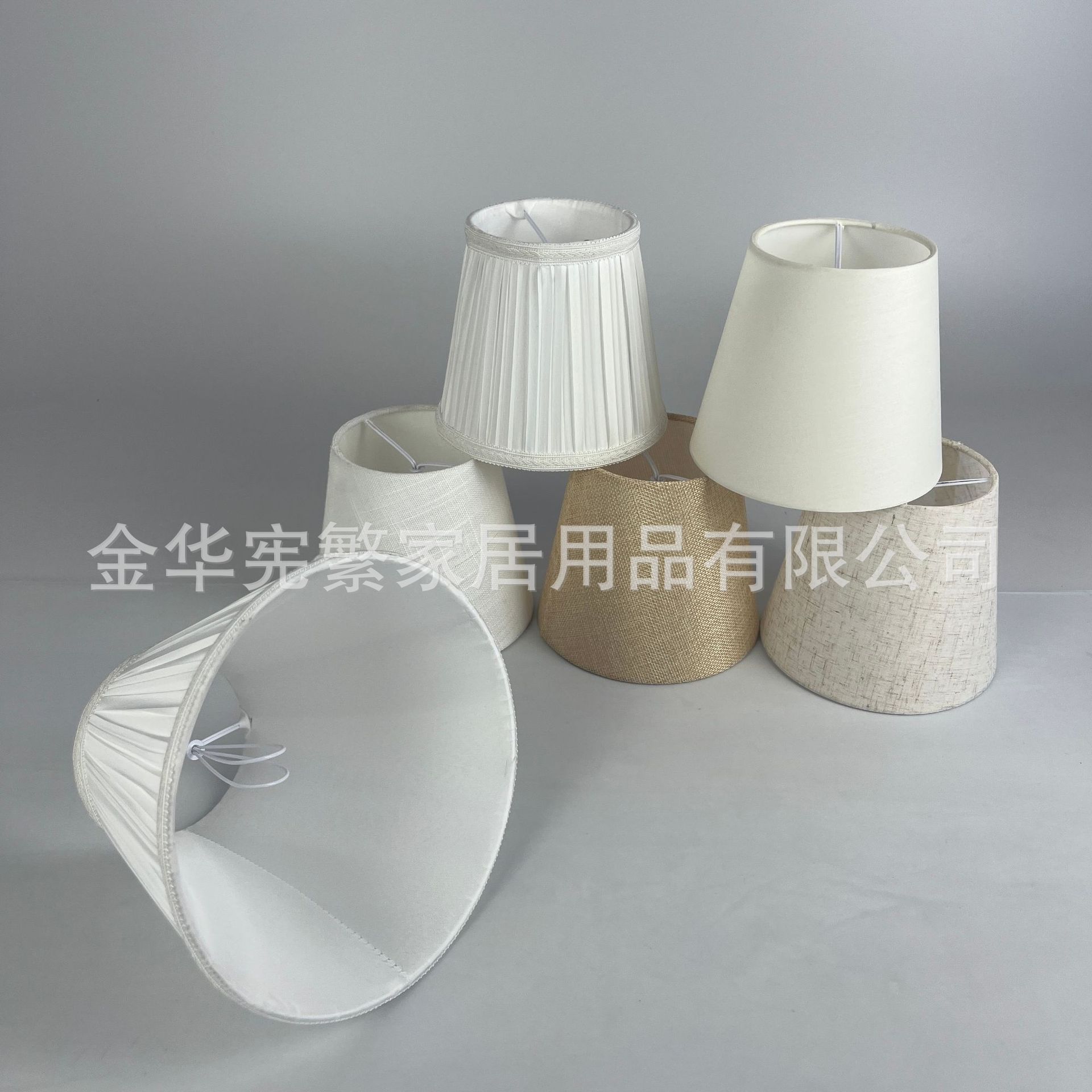 Transfronterizos de fabricación directa de lámparas de lino de burbuja accesorios de tela de chiffón pliegado sombreado DIY lámpara de escritorio creativa